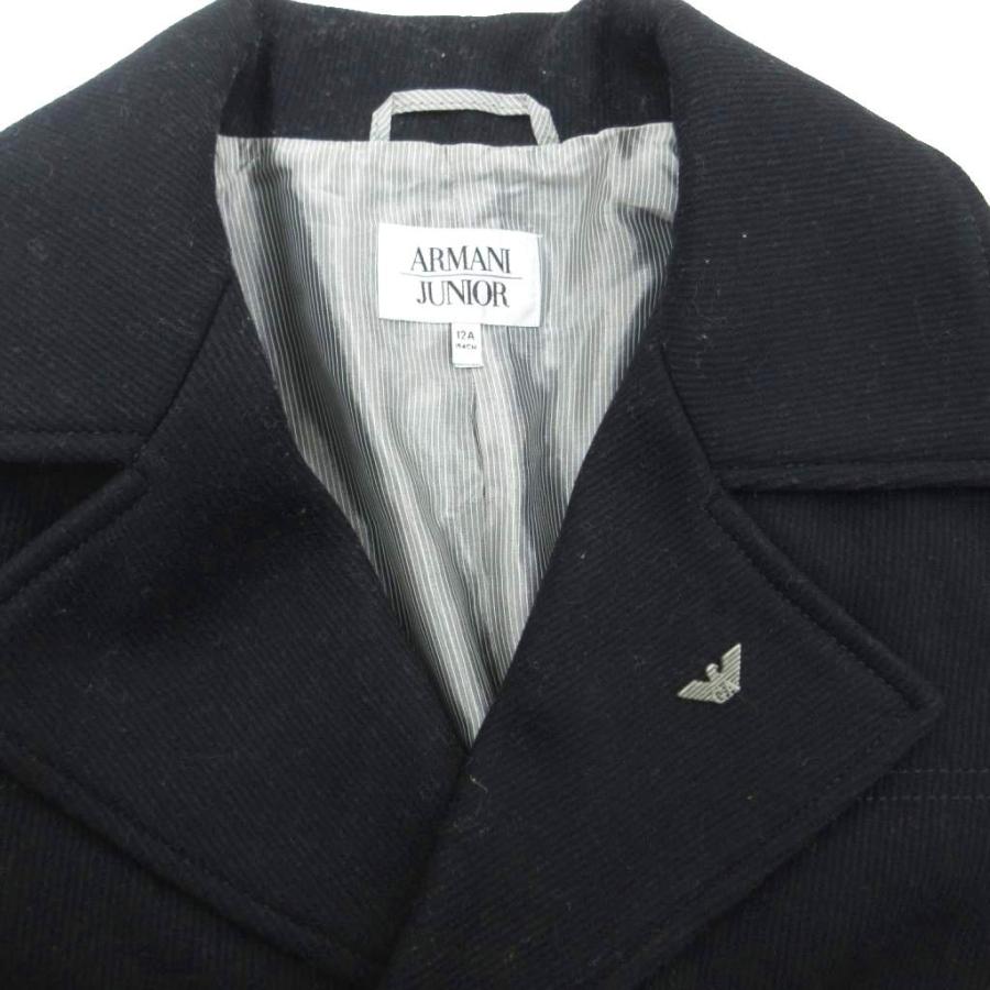 アルマーニ ジュニア ARMANI Jr Pコート ピーコート 12A 紺 ネイビー