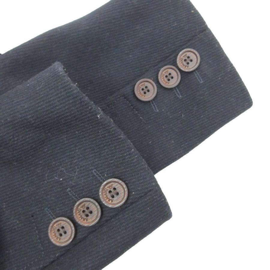 美品　アルマーニジュニア　ウールメルトン　ニット切替　ピーコート　14A　紺色 アルマーニ ジュニア ARMANI Jr Pコート ピーコート 12A 紺 ネイビー