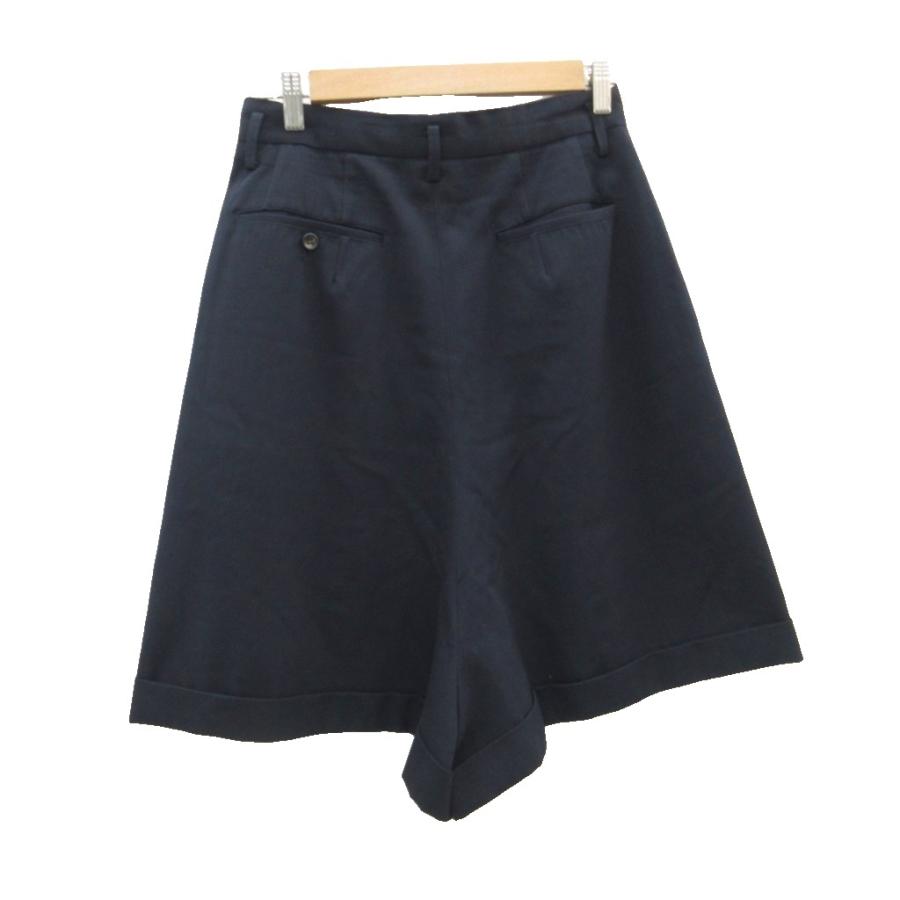 コムデギャルソン COMME des GARCONS キュロットパンツ ショートパンツ 短パン M 紺 ネイビー ロールアップ GP-11002M レディース_1
