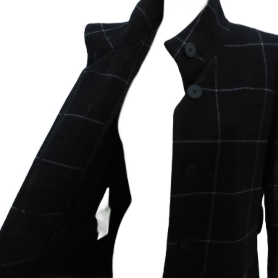 EMPORIO ARMANI エンポリオアルマーニ コート ウール カシミヤ混 42 紺