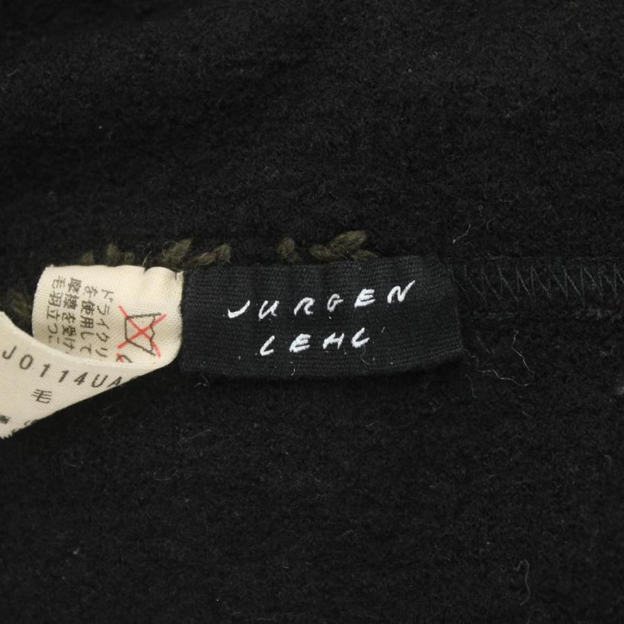 ヨーガンレール JURGEN LEHL ニットワンピース ロング丈 長袖 ウール M 黒 ブラック J0114UA901 /AN72 ■GY60 レディース
