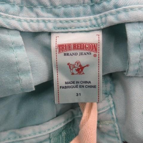 トゥルーレリジョン TRUE RELIGION ショートパンツ 31 青 ブルー