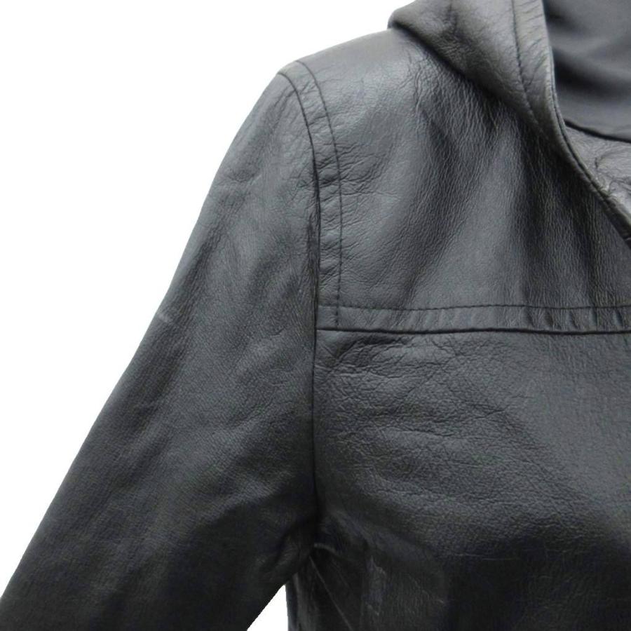 オットー OTTO コレクション collection レザーダッフルコート L 黒