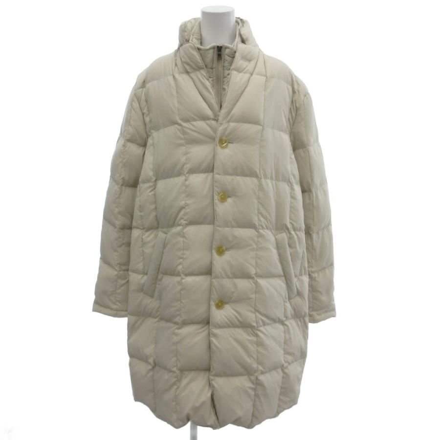 ドゥクラッセ DoCLASSE 美品 ダウンコート スタンドカラー XL ベージュ 