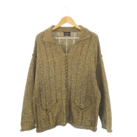 ビリドゥーエ BIGLIDUE ニット セーター ウール 48 茶 ブラウン 長袖 
