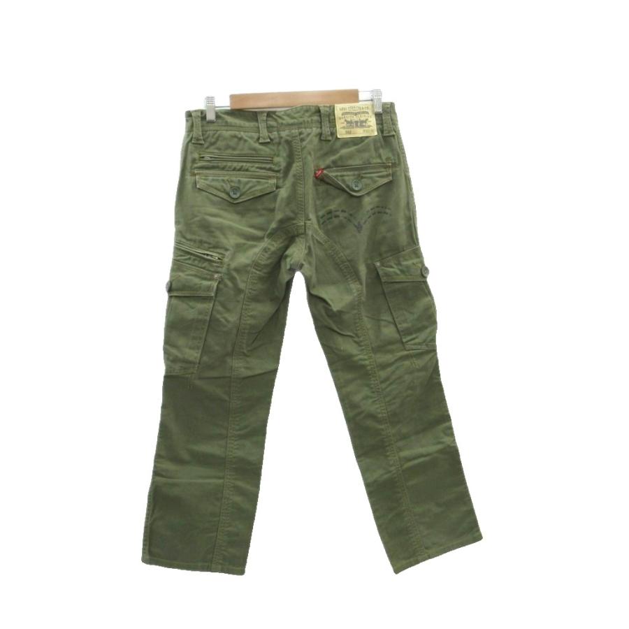  Motorrad カーゴパンツ W32 L32 オリーブ Levi's（リーバイス） Levi's 502 カーゴパンツ ミリタリー アンクル丈