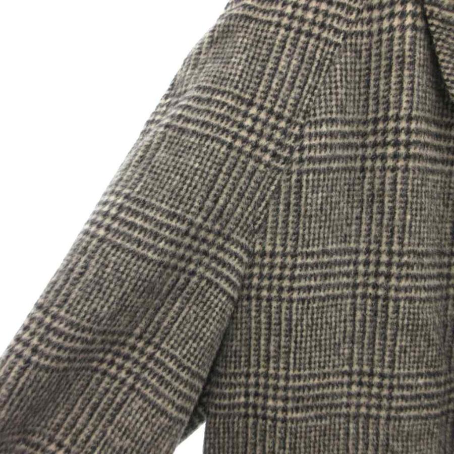 ダックス DAKS ビンテージ 美品 ステンカラーコート 千鳥格子 ミドル 