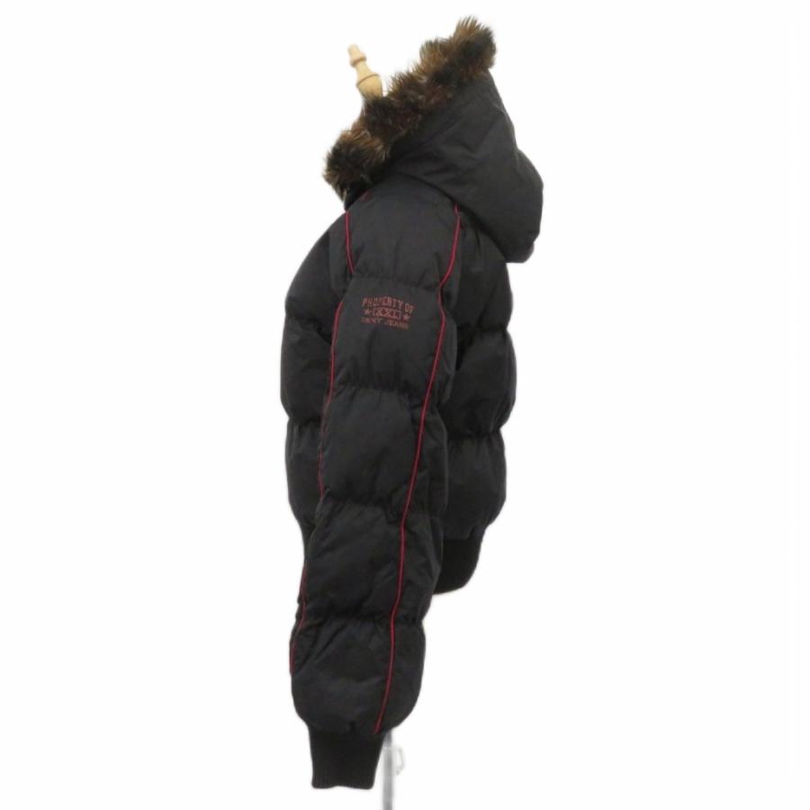 ダナキャランニューヨーク DKNY ダウンジャケット ショート丈 XS 黒 