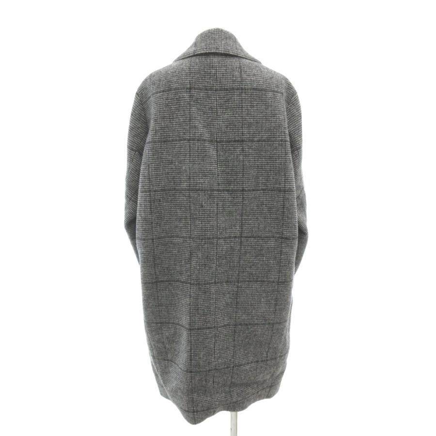 ★美品★ICB チェック チェスターコート グレージュ 11号 ICB（アイシービー） 美品 チェスターコート グレンチェック柄 11