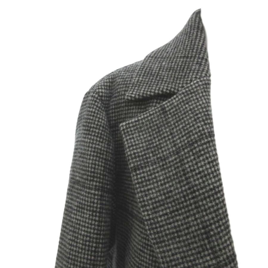★美品★ICB チェック チェスターコート グレージュ 11号 ICB（アイシービー） 美品 チェスターコート グレンチェック柄 11