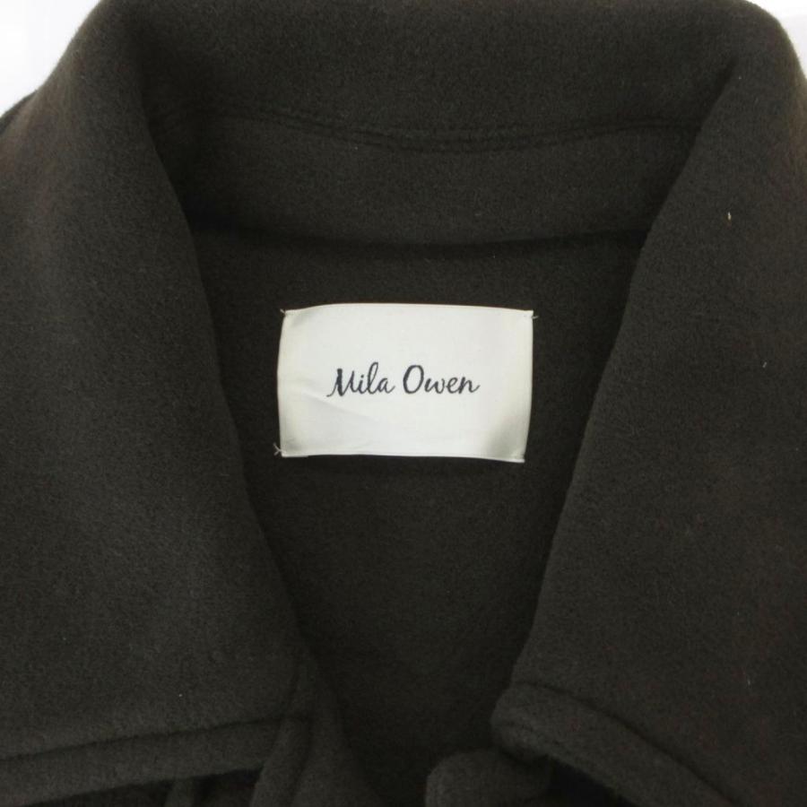 未使用品 ミラオーウェン Mila Owen タグ付き ロングリバーコート 