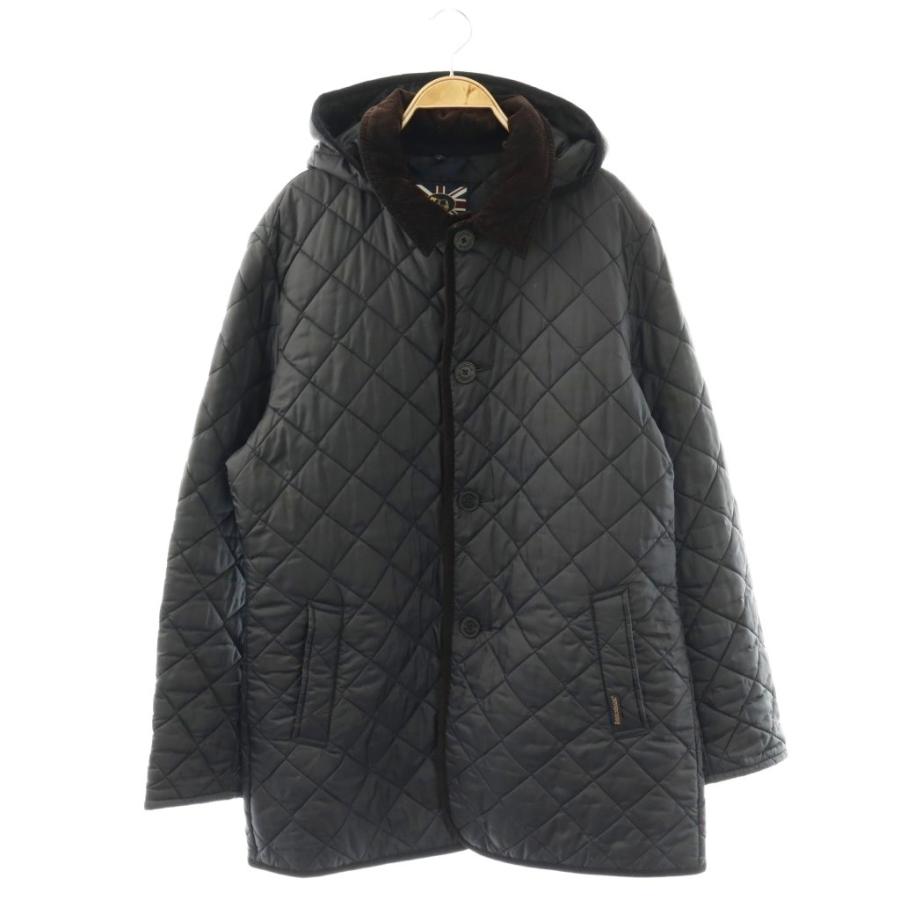 ラベンハム LAVENHAM コート キルティング 中綿 ロング 42 ネイビー 