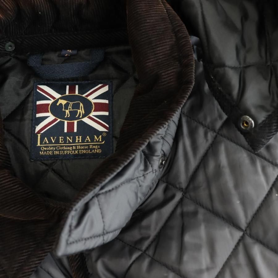 ラベンハム LAVENHAM コート キルティング 中綿 ロング 42 ネイビー 
