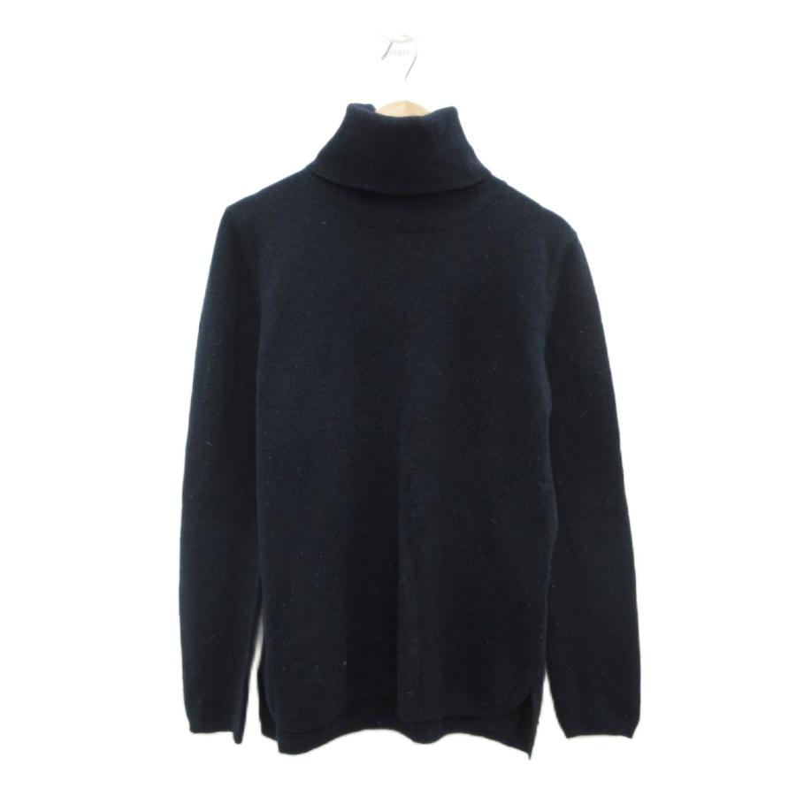 S MAXMARA（エスマックスマーラ） Sマックスマーラ ニット セーター ウール カシミヤ S 濃紺 ダークネイビー タートルネック 長袖 ...