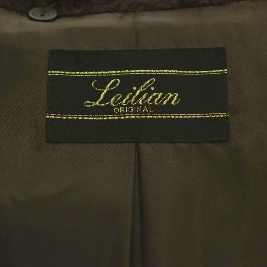 レリアン Leilian フード付きコート アルパカ混 フォックスファー 13+