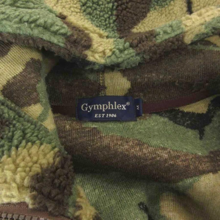 ジムフレックス Gymphlex ボア フリースベスト 迷彩柄 カモフラ フード