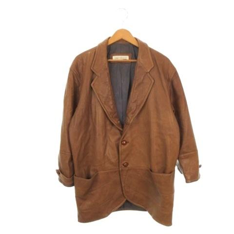 レノマ renoma Robe en cuir レザージャケット 本革 テーラーカラー 38 