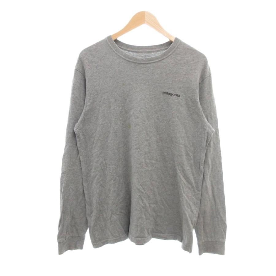 【希少USA製】パタゴニア エル・キャピタン 長袖Tシャツ オーガニック L パタゴニア Patagonia USA製 Tシャツ ロンT M グレー バックロゴ 長袖
