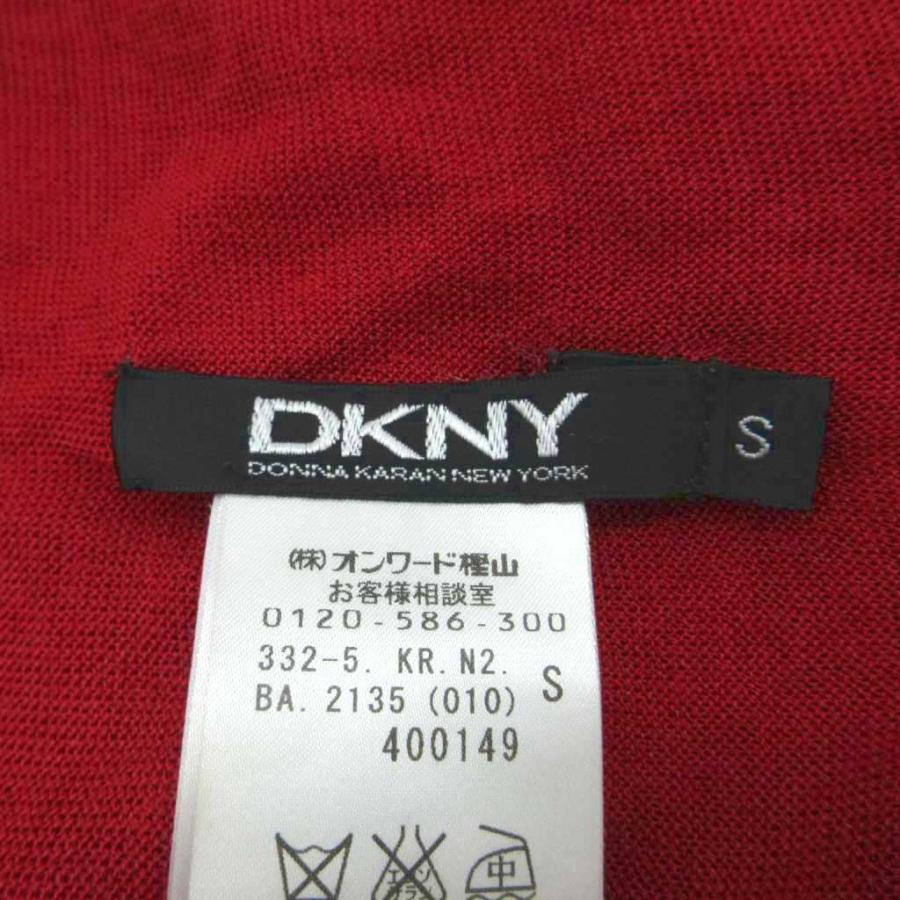 ダナキャランニューヨーク DKNY ニットカーディガン 前開き ロング丈 