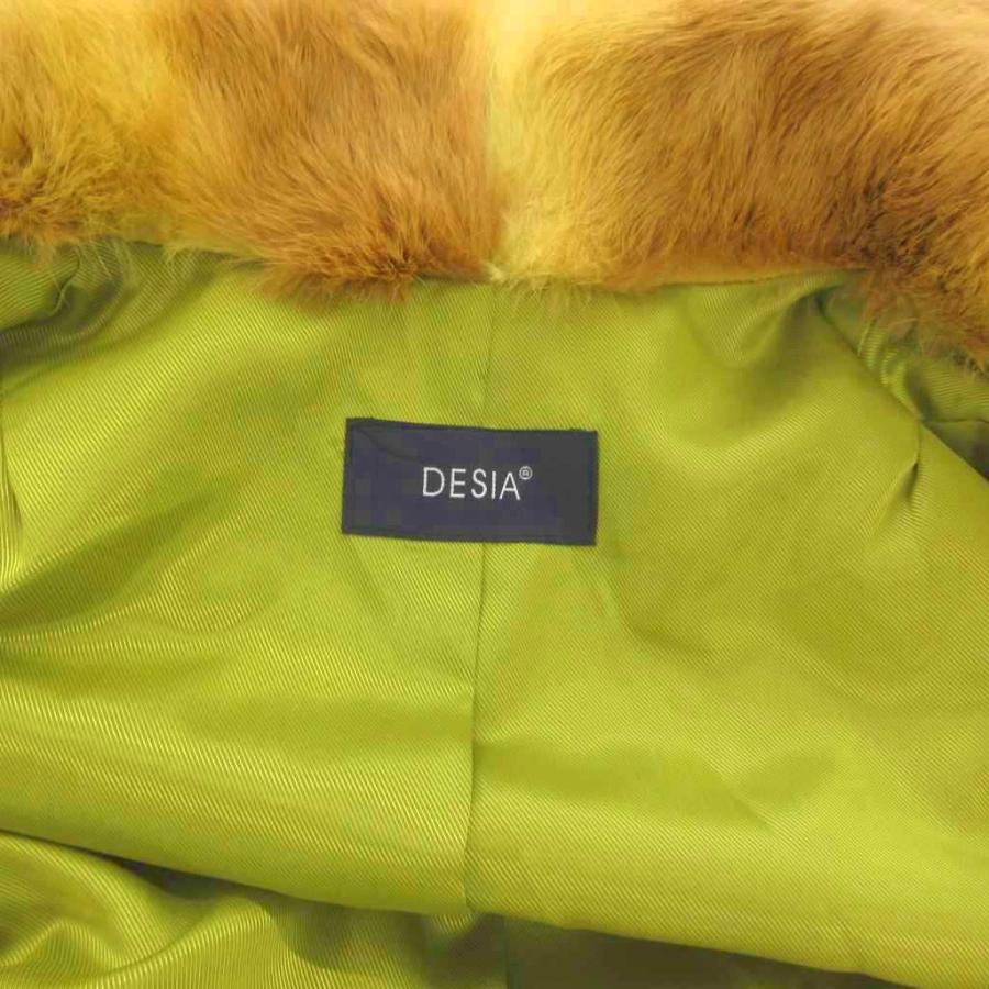 デシア DESIA リアルファーコート ラビット 毛皮 ミドル丈 88-94-160 