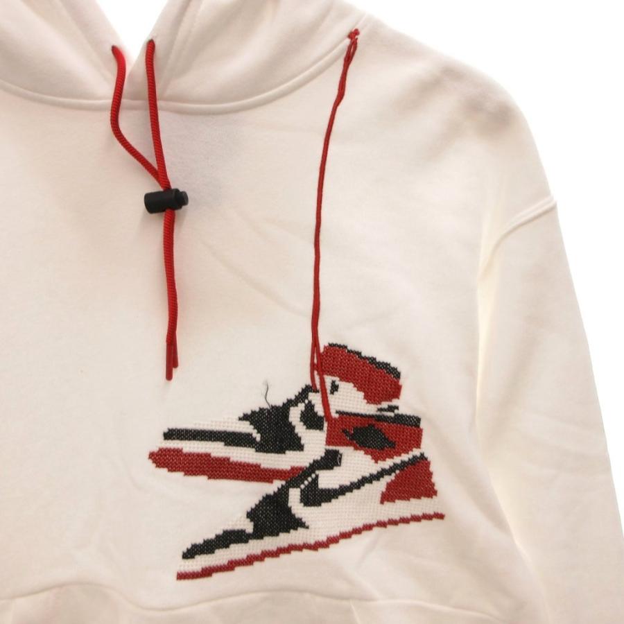 NIKE（ナイキ） エア ジョーダン パーカー フーディ ロゴ 刺繍 L 白