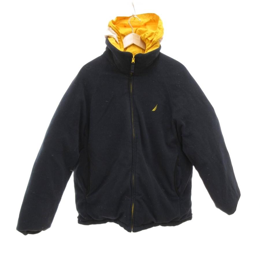 ノーティカ NAUTICA リバーシブル ダウンジャケット ブルゾン L ジップ 