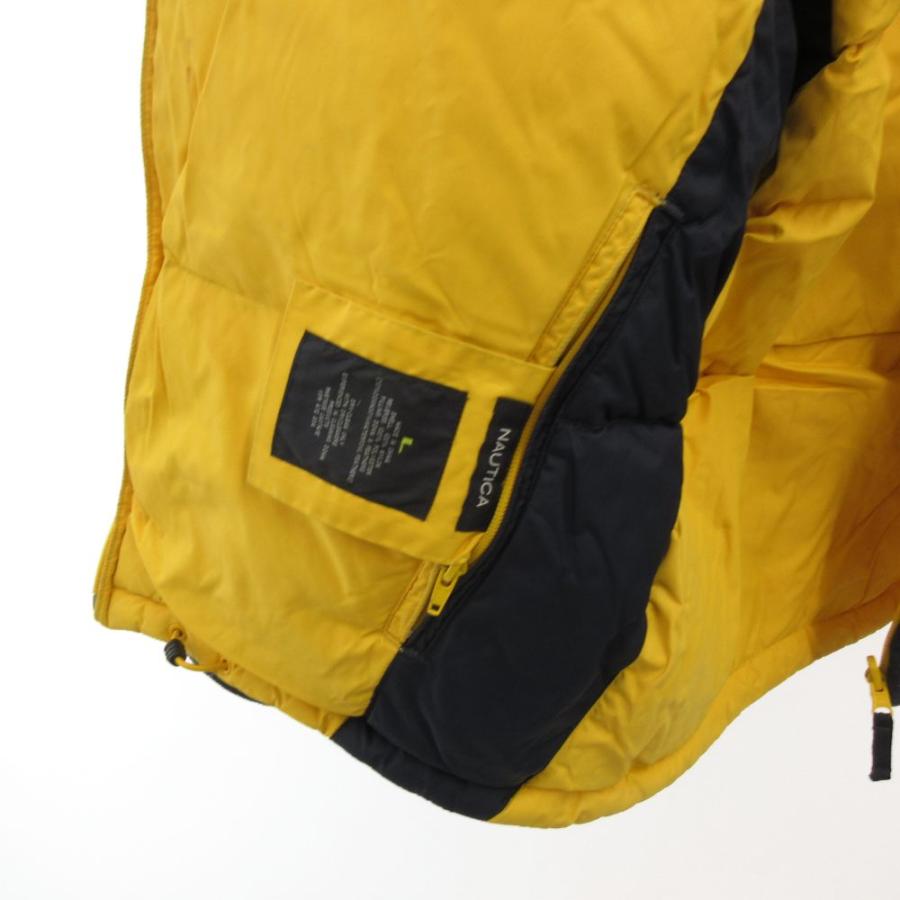 ノーティカ NAUTICA リバーシブル ダウンジャケット ブルゾン L ジップ 
