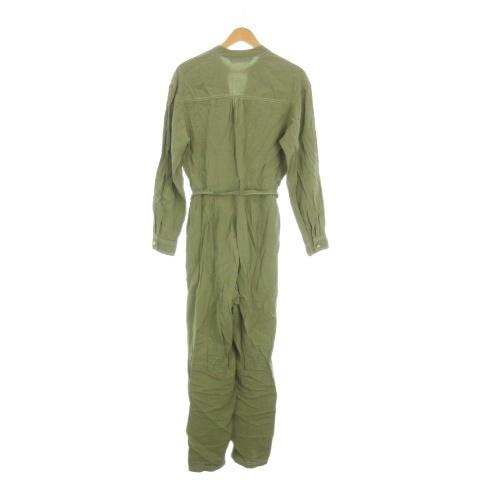 ZARA（ザラ） オールインワン ジャンプスーツ パンツ リボン M 緑