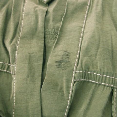 ZARA（ザラ） オールインワン ジャンプスーツ パンツ リボン M 緑