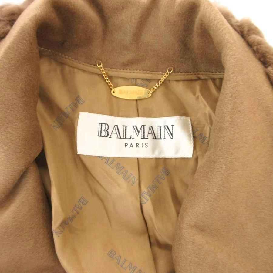 未使用品 バルマン BALMAIN タグ付き ロングコート カシミヤ・アンゴラ
