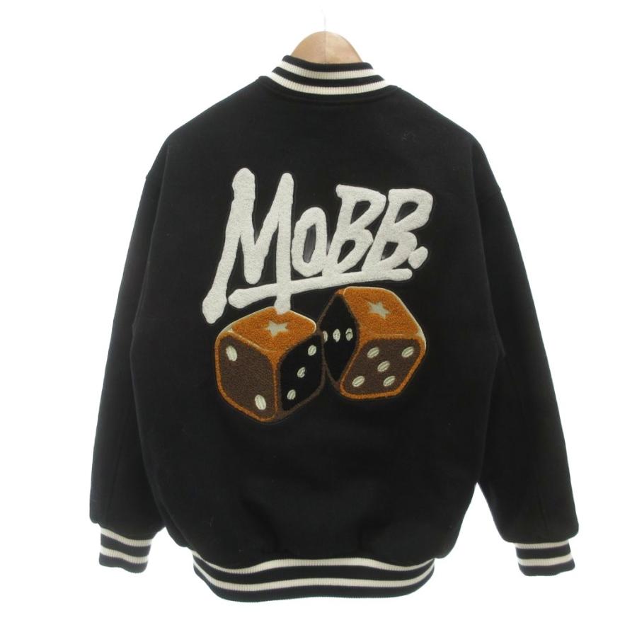 モブ MOBB スタジャン ブルゾン ジャンパー M 中綿 ロゴ サイコロ