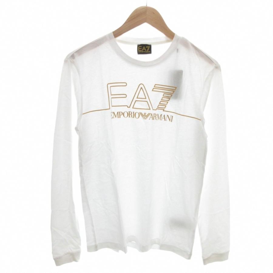 ARMANI COLLEZIONI 長袖ニット サイドライン オフホワイト XL EMPORIO 