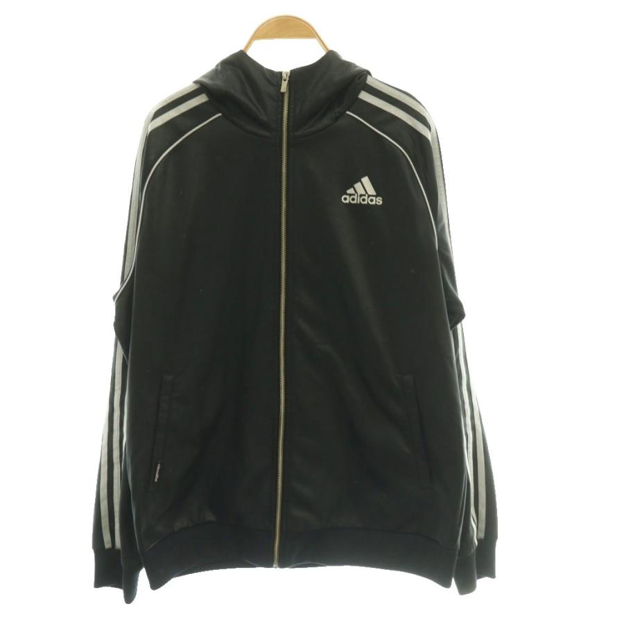 adidas（アディダス） トラックジャケット ジャージ フード付き O 黒