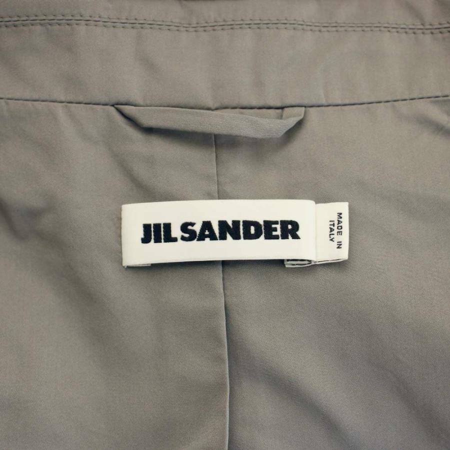 ジルサンダー JIL SANDER ジャケット 上着 絹 シルク 34 グレー