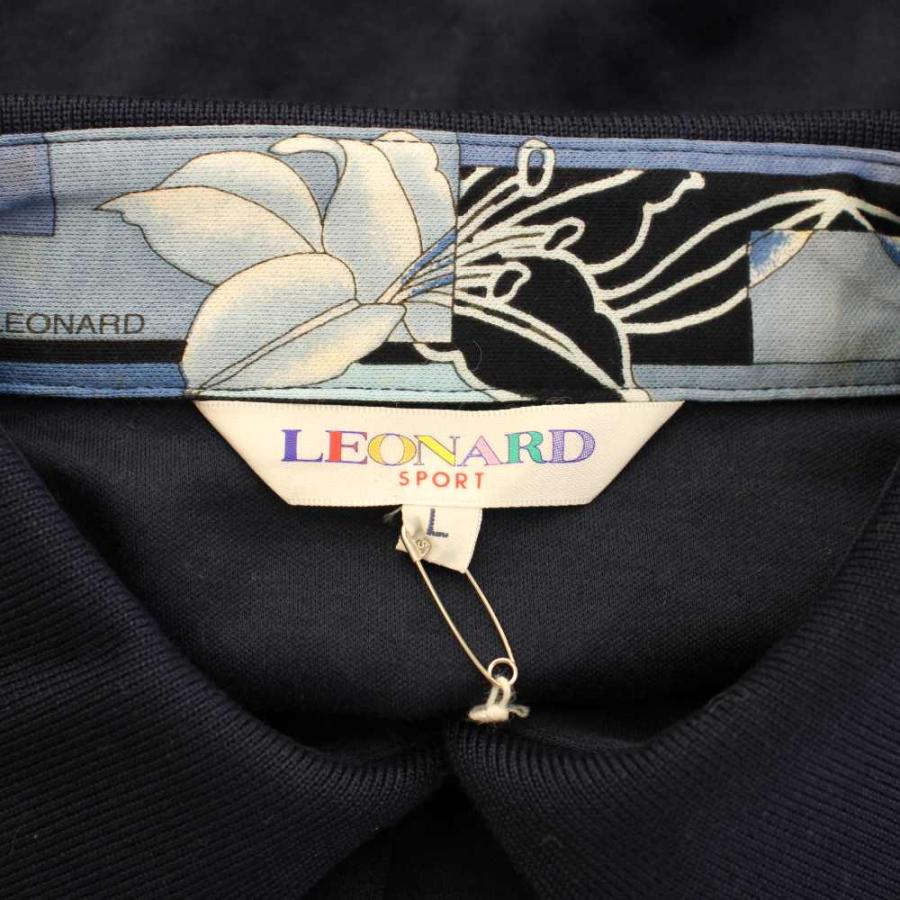 未使用品 レオナールスポーツ LEONARD SPORT Tシャツ L 紺 ネイビー 