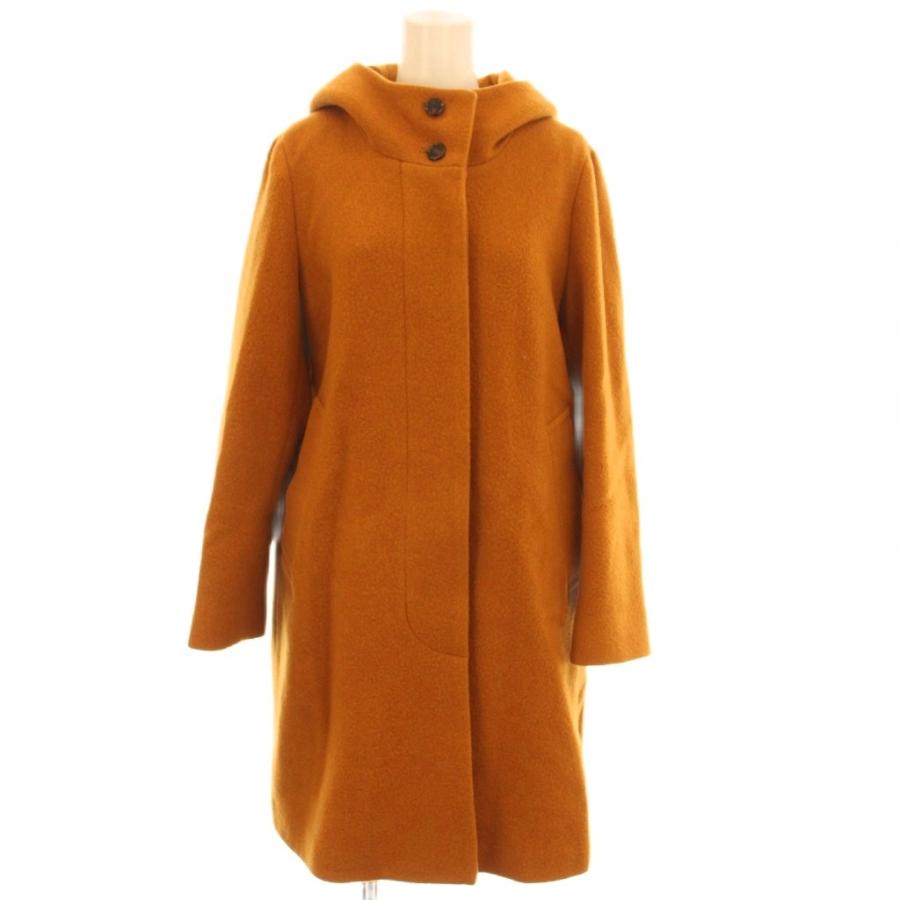 マッキントッシュ MACKINTOSH フーデッドコート ウール 36 オレンジ 