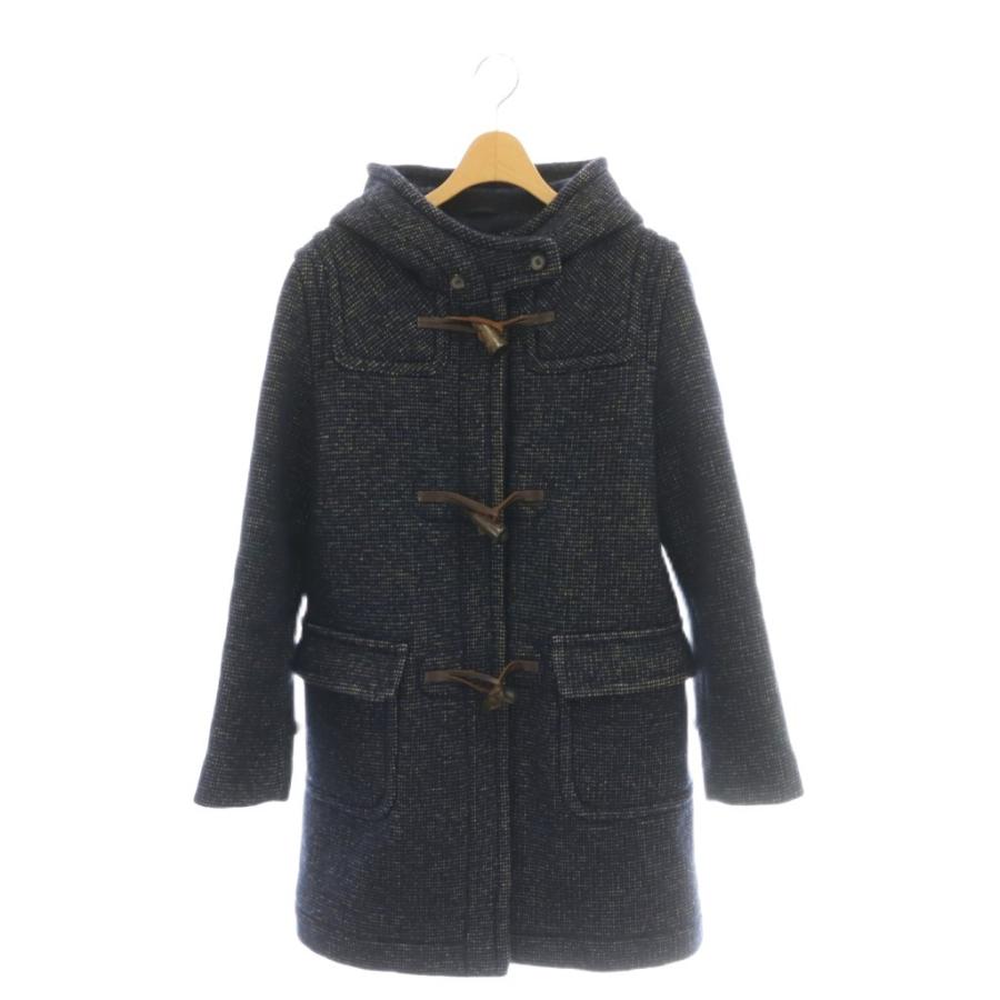 再値下げ！　オールドイングランド　ダッフルコート　レディース36 NAVY オールドイングランド OLD ENGLAND ダッフルコート ウール フード 36