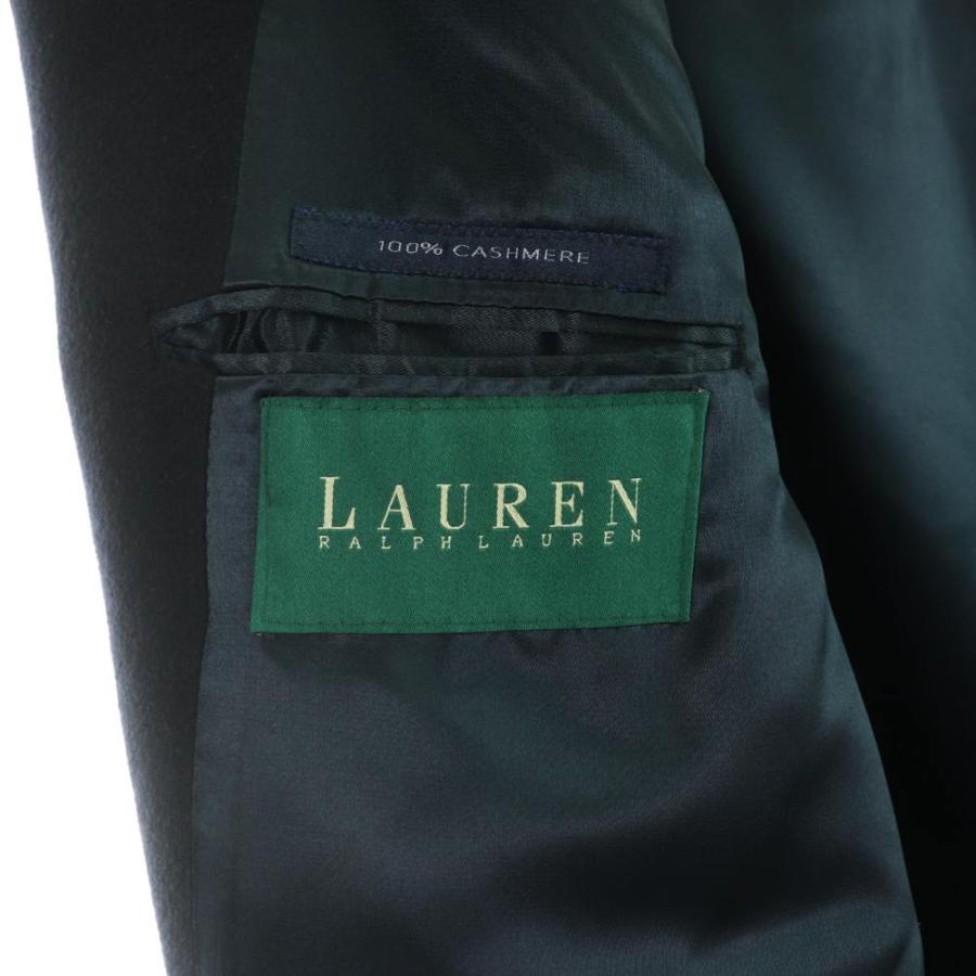 ラルフローレン RALPH LAUREN チェスターコート アウター ロング丈 ワンカラー カシミヤ 紺 ネイビー /BB ■ECC002 メンズ