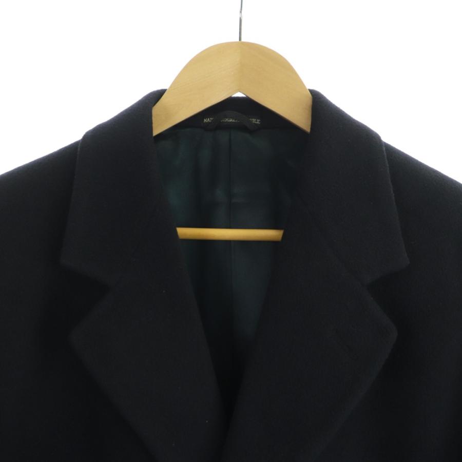 ラルフローレン RALPH LAUREN チェスターコート アウター ロング丈 ワンカラー カシミヤ 紺 ネイビー /BB ■ECC002 メンズ