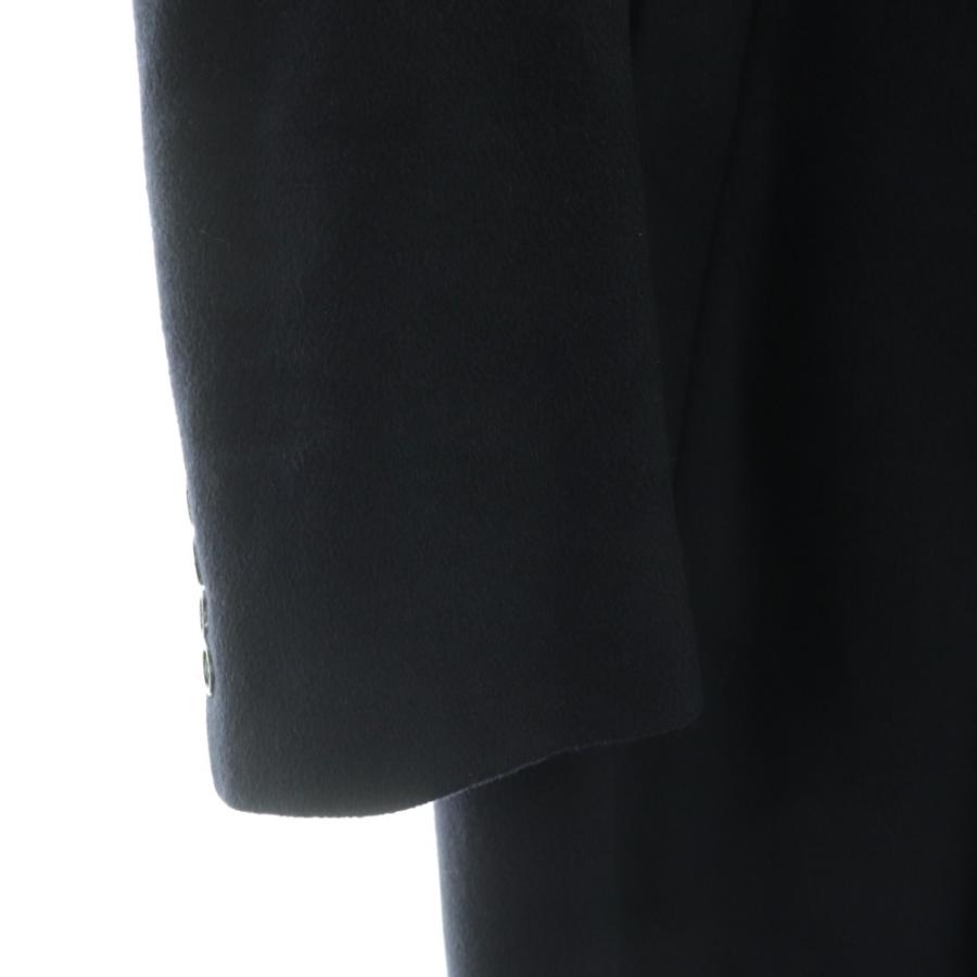 ラルフローレン RALPH LAUREN チェスターコート アウター ロング丈 ワンカラー カシミヤ 紺 ネイビー /BB ■ECC002 メンズ