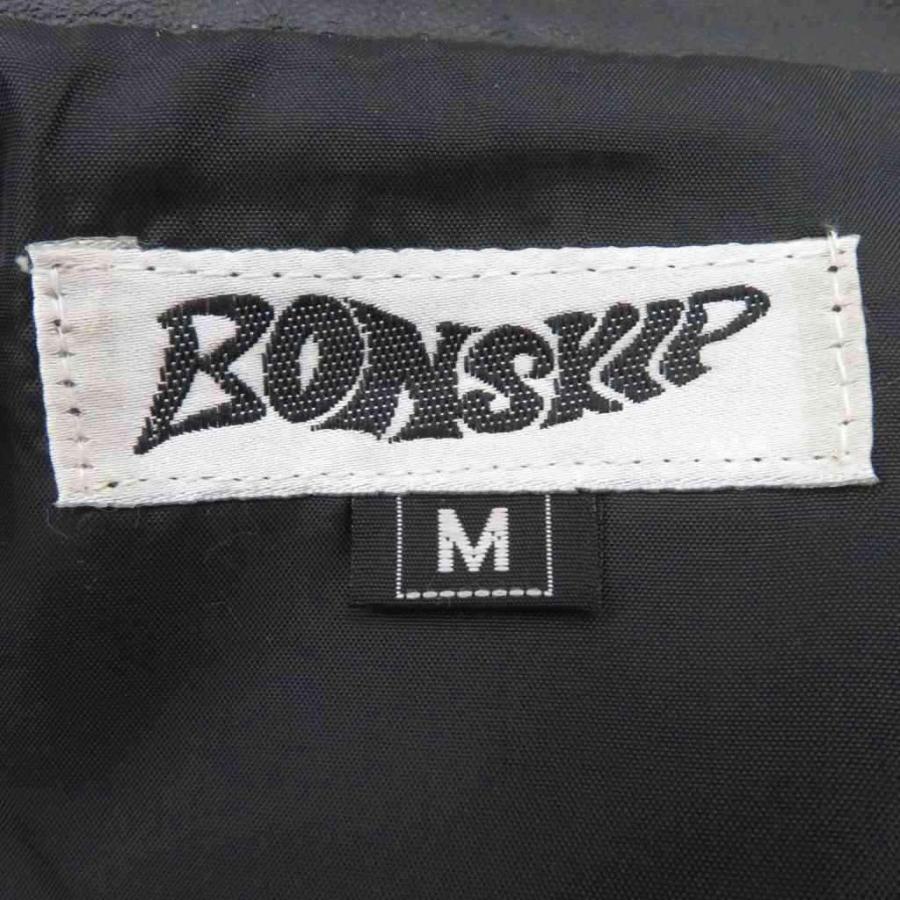 BONSKIP レザージャケット 革ジャン 上着 ミドル丈 M 黒 ブラック 