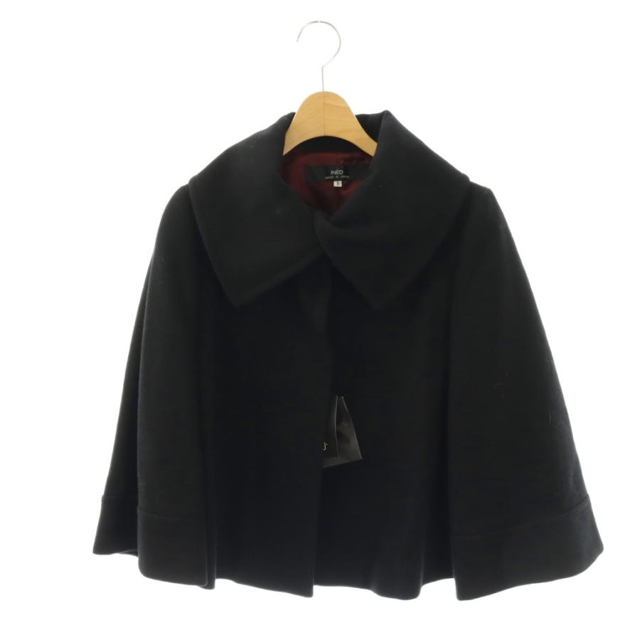 INED（イネド） 未使用品 INED BIGカラーコート 9 黒 ブラック /AB