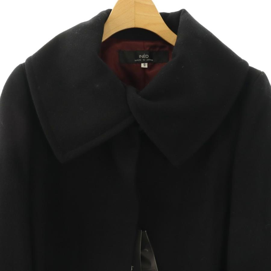 INED（イネド） 未使用品 INED BIGカラーコート 9 黒 ブラック /AB