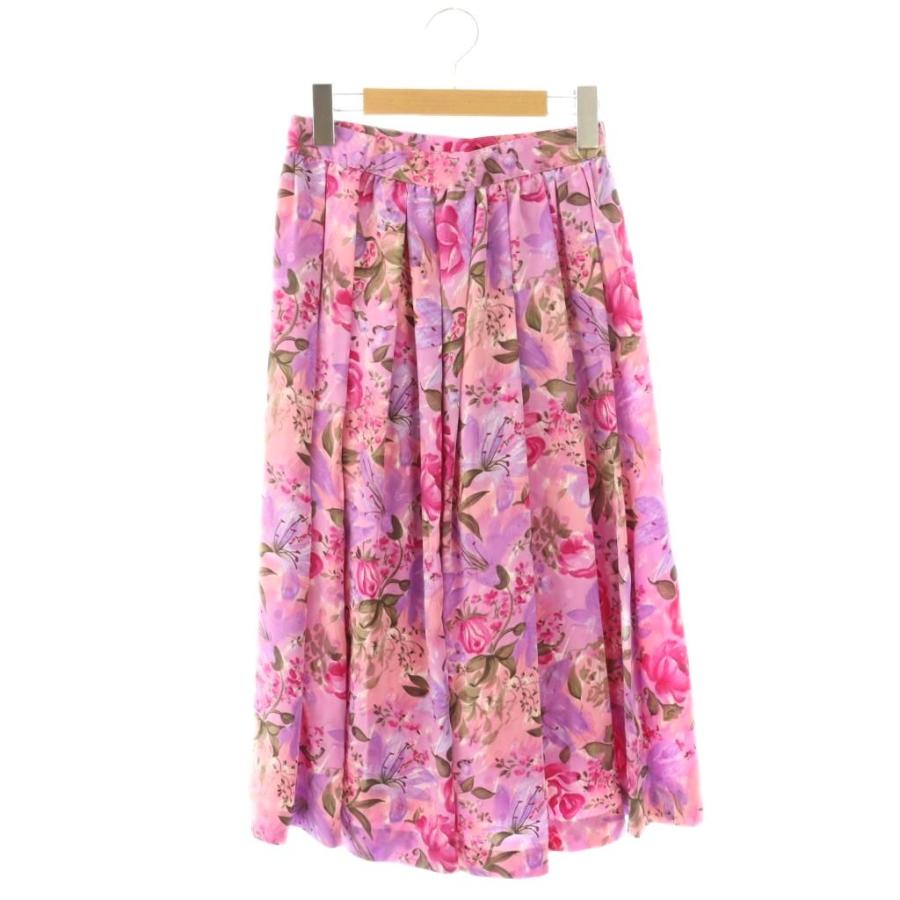 ハナエモリ HANAE MORI セットアップ 上下 ブラウス シャツ フレア 