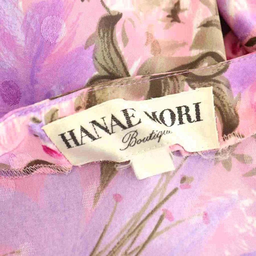 ハナエモリ HANAE MORI セットアップ 上下 ブラウス シャツ フレア 
