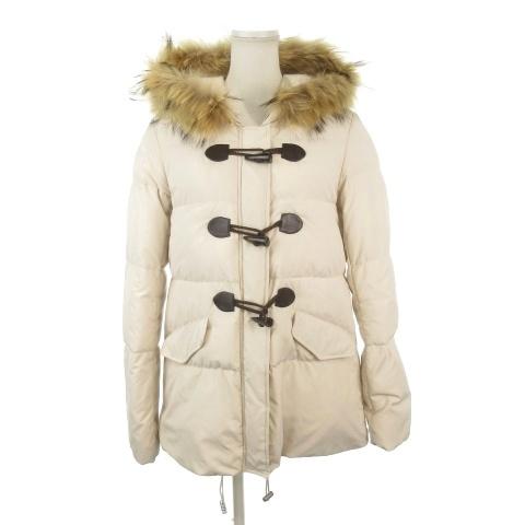 ルゥデルゥ Rew de ダウンコート ダッフルコート 38 白 アイボリー