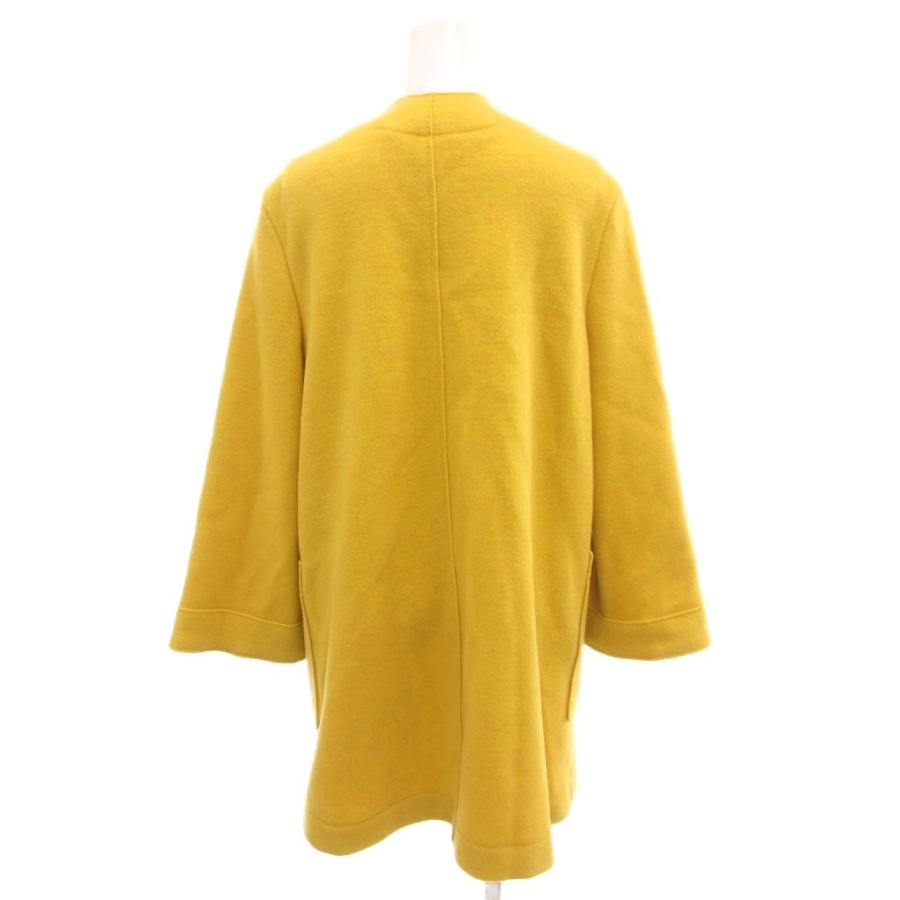 マレーラ MARELLA SPORT 美品 ノーカラーコート 38 黄色 イエロー 