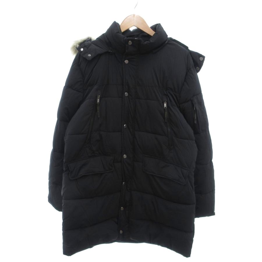 ZARA（ザラ） 中綿コート フェイクファー フード付き ジップポケット L 