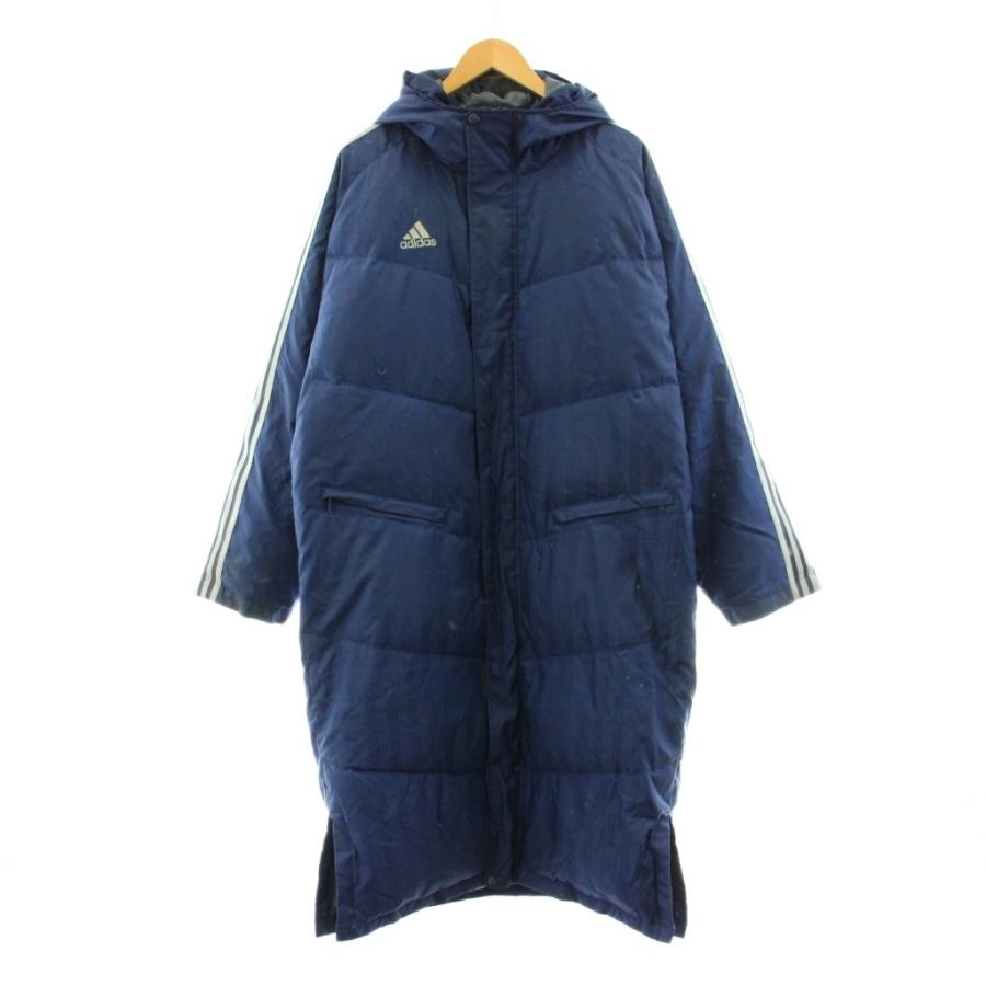  アディダス ベンチコート L カーキ adidas（アディダス） ダウンコート ベンチコート ロング フード