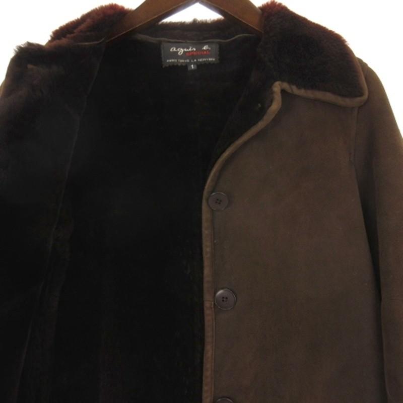 アニエスベー agnes b. SPECIAL ムートン コート レザー フランス製 